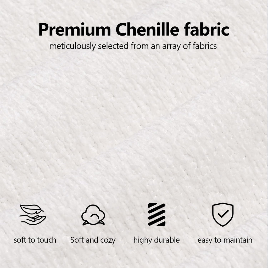 111" Modular Sectional Couches Luxury Modern Curved Back Sofa,Minimalist Comfy L-Shape Boneless Cloud Couch for Living Room Apartment,(Right Facing Chaise,White)