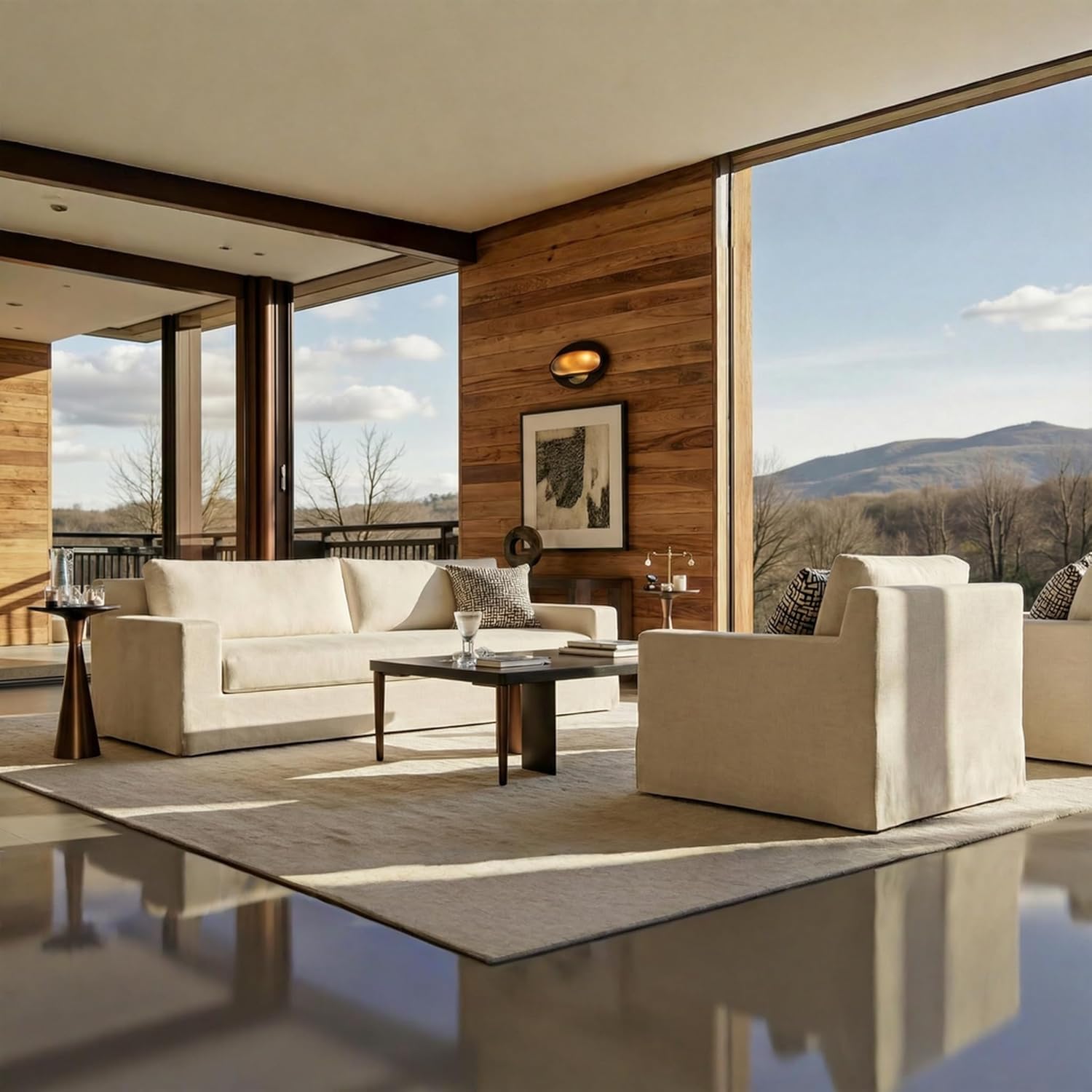 Modern Slipcovered Sofa with One-Piece Easy Removable Washable Fabric Cover, Minimalist Upholstered Deep Seat Cloud Couch for Living Room 2 Seater/Loveseat 80" Width with Ottoman