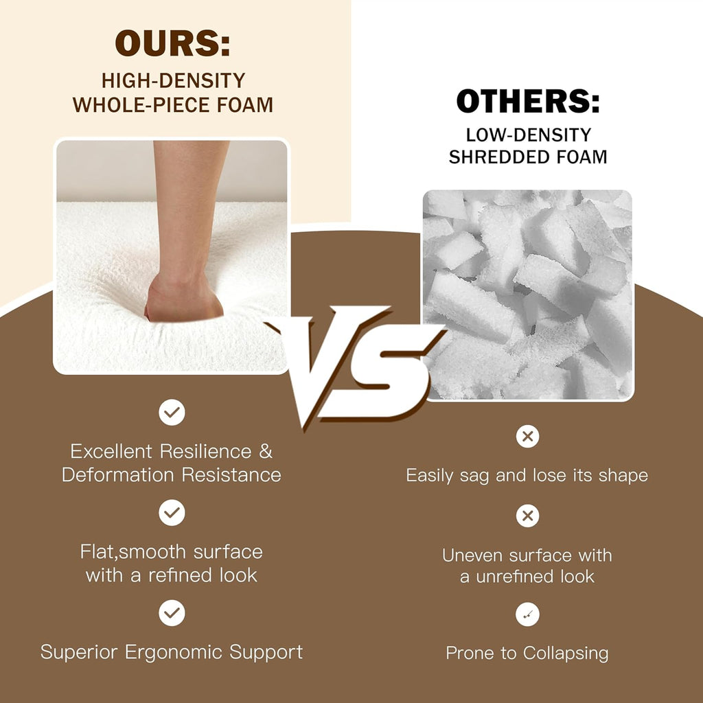 JOYBASE 78in Sofa Couch Convertible Oversized Cloud Loveseat Minimalist Sleeper Sofa Bed for Living Room, Apartment, Office, No Assembly Required (Beige)